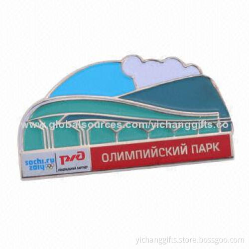 Lapel Pins, Zinc-alloy or Iron, Soft Enamel (Epoxy is Optional), OEM Designs Welcome